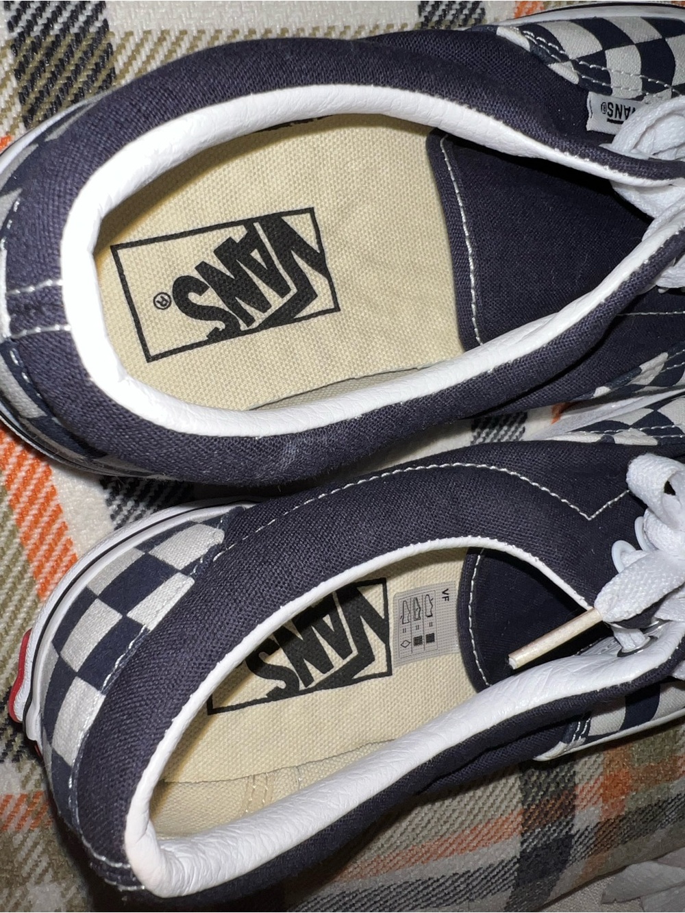 Vans Era Navy Checkerboard Unisex Sneakers | Women's 8 / Men's 6.5 | NWOT - Picture 7 of 8